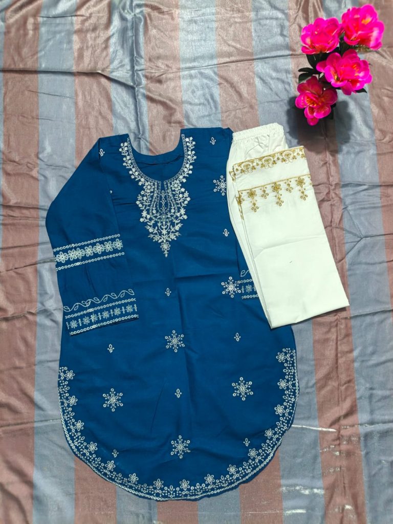 Exclusive Embroidered Kurti Set - 01